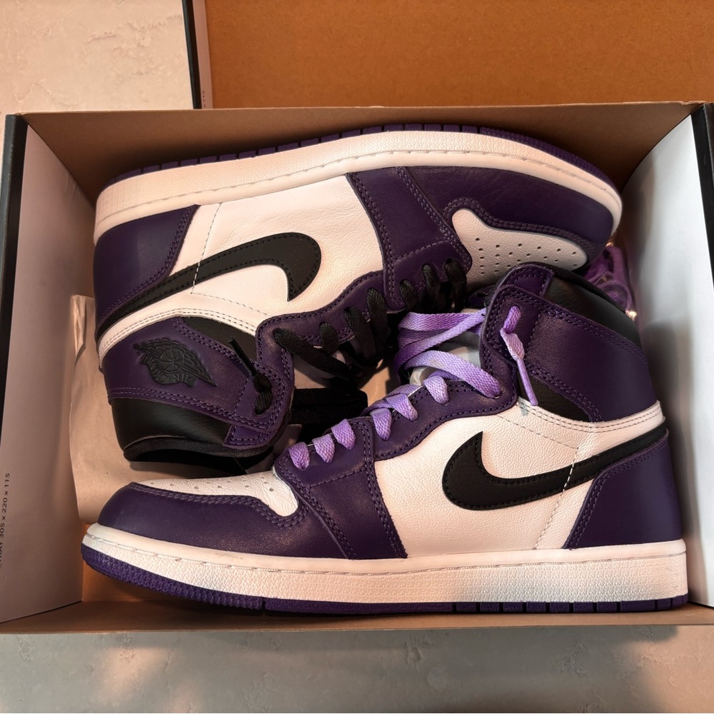 Jordan 1 Court Purple